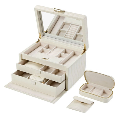 WOLF Lauren Medium Jewelry Box — Ivory