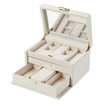 WOLF Lauren Medium Jewelry Box — Ivory
