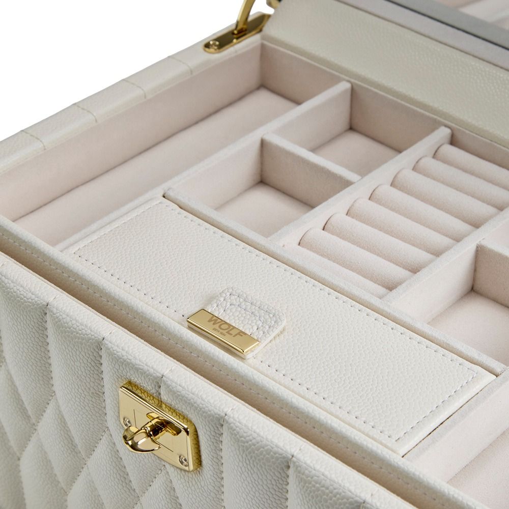 WOLF Lauren Medium Jewelry Box — Ivory