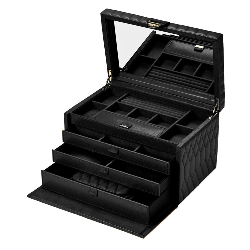 WOLF Lauren Large Jewelry Box — Black