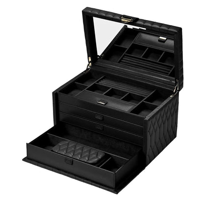 WOLF Lauren Large Jewelry Box — Black
