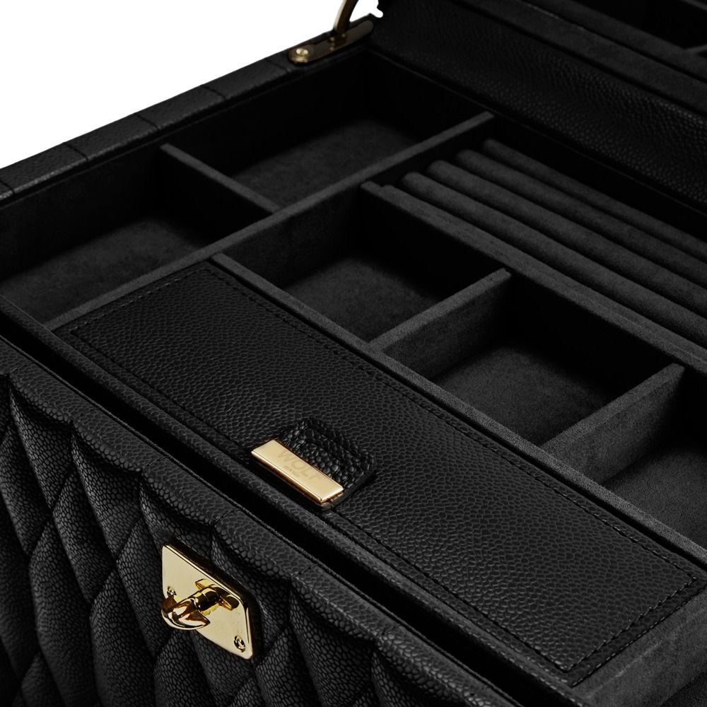 WOLF Lauren Large Jewelry Box — Black