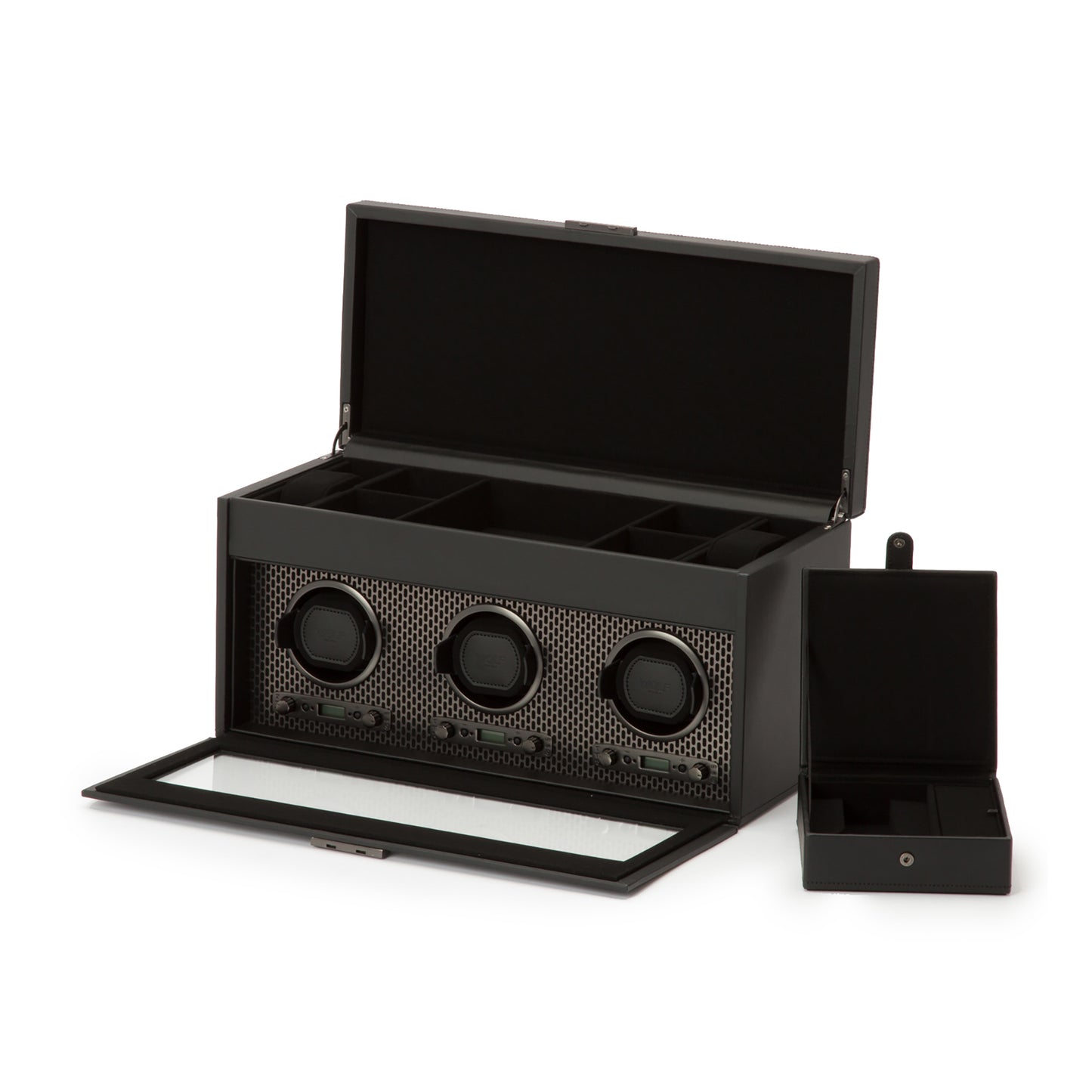 Axis Triple Watch Winder With Storage