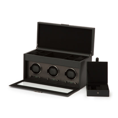 Axis Triple Watch Winder With Storage
