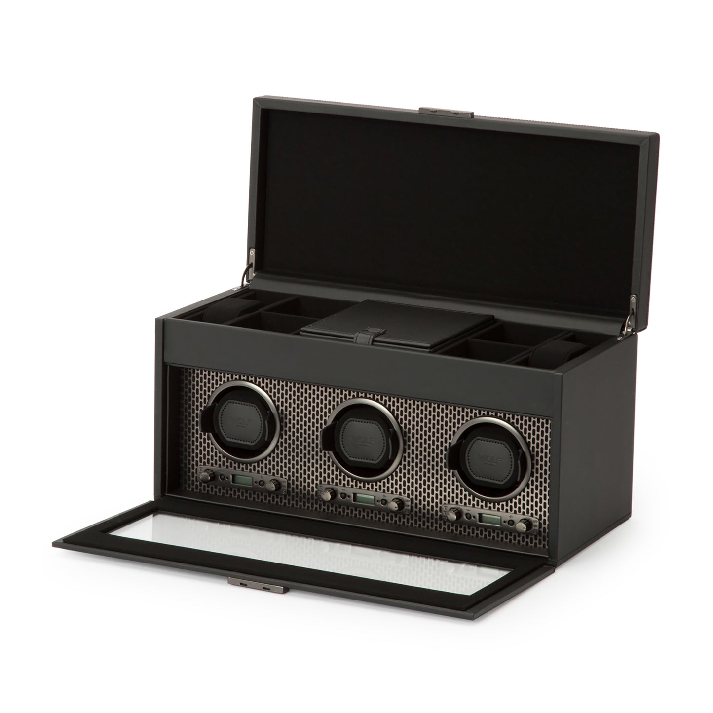 Axis Triple Watch Winder With Storage