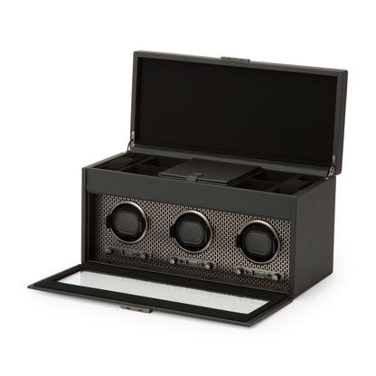 Axis Triple Watch Winder With Storage