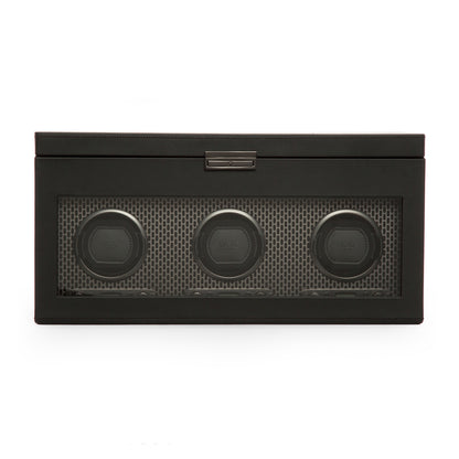 Axis Triple Watch Winder With Storage