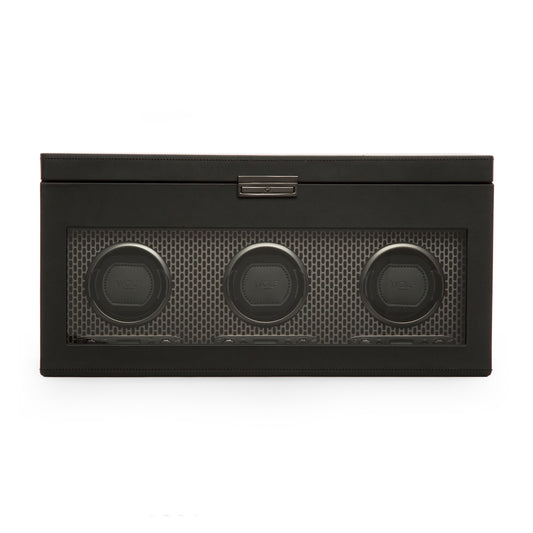 Axis Triple Watch Winder With Storage