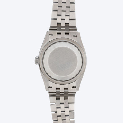 Pre Owned Rolex Datejust 36 White Roman Dial 126234 Fluted Bezel