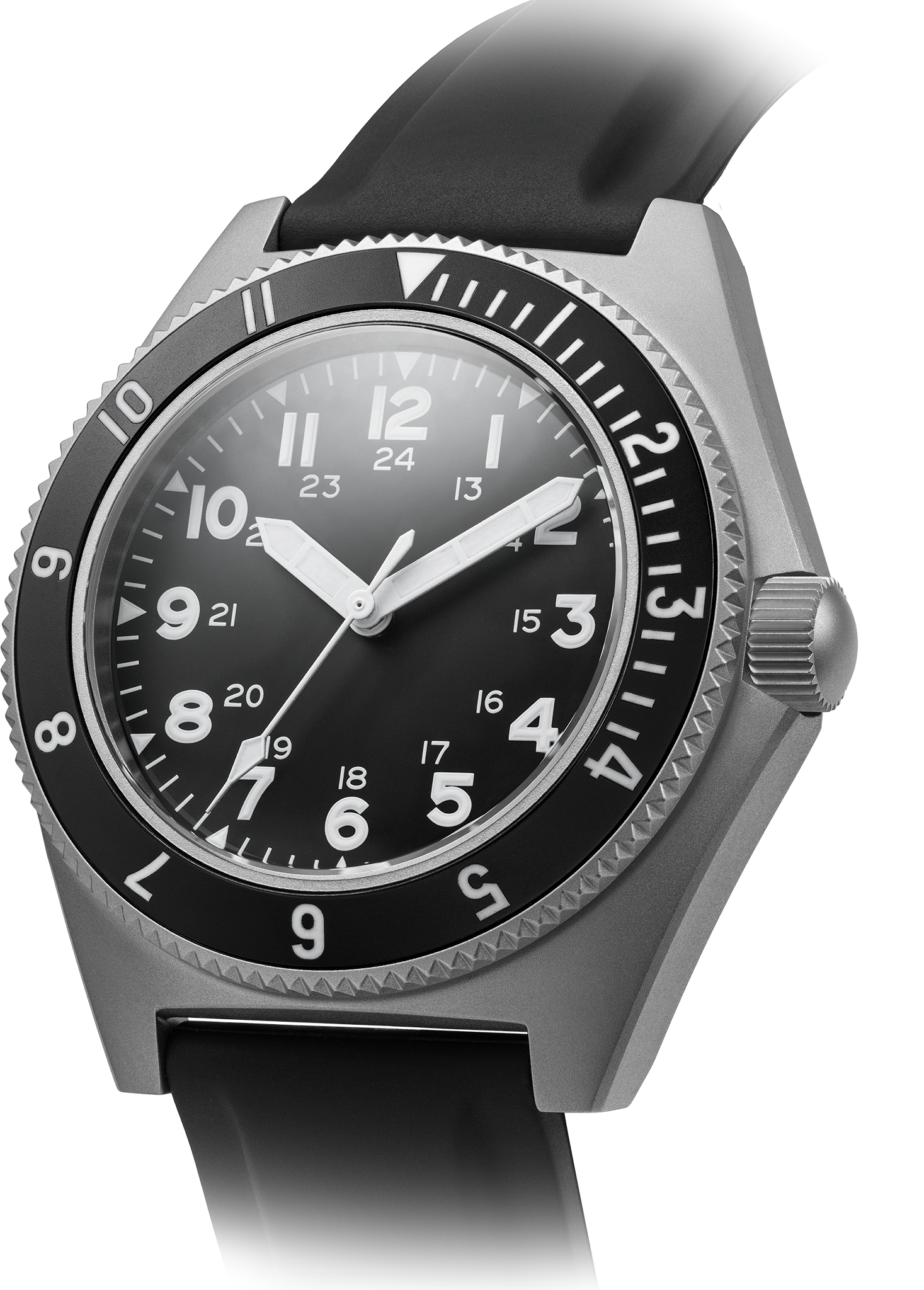 BENRUS TYPE 2 MIL SPEC three-quarter view