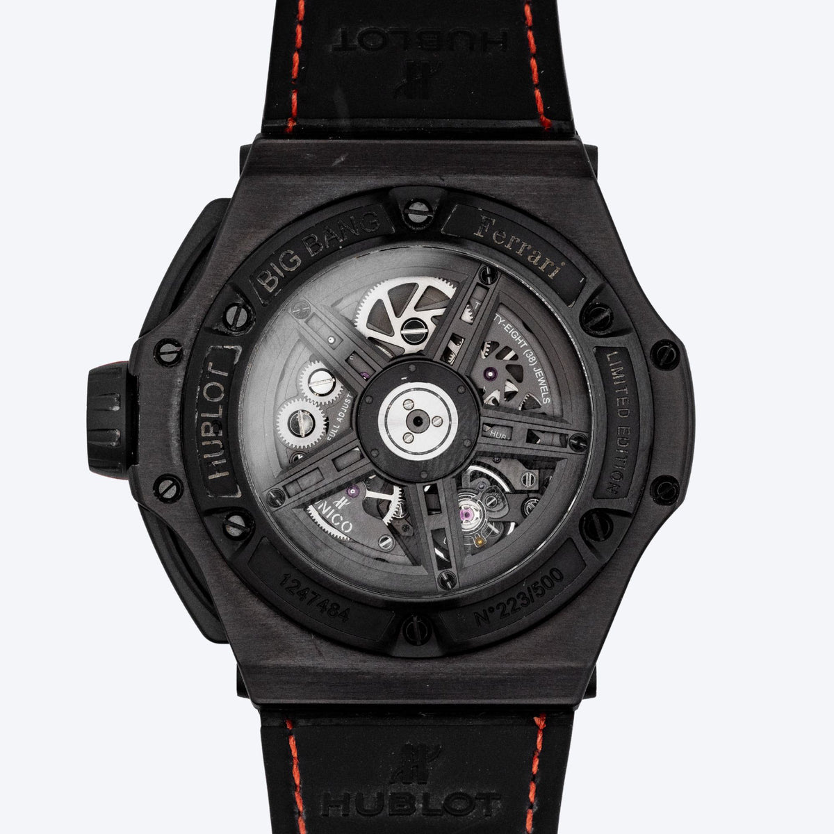 Pre Owned Hublot Big Bang Unico Ferrari Carbon Fiber 45mm Watch