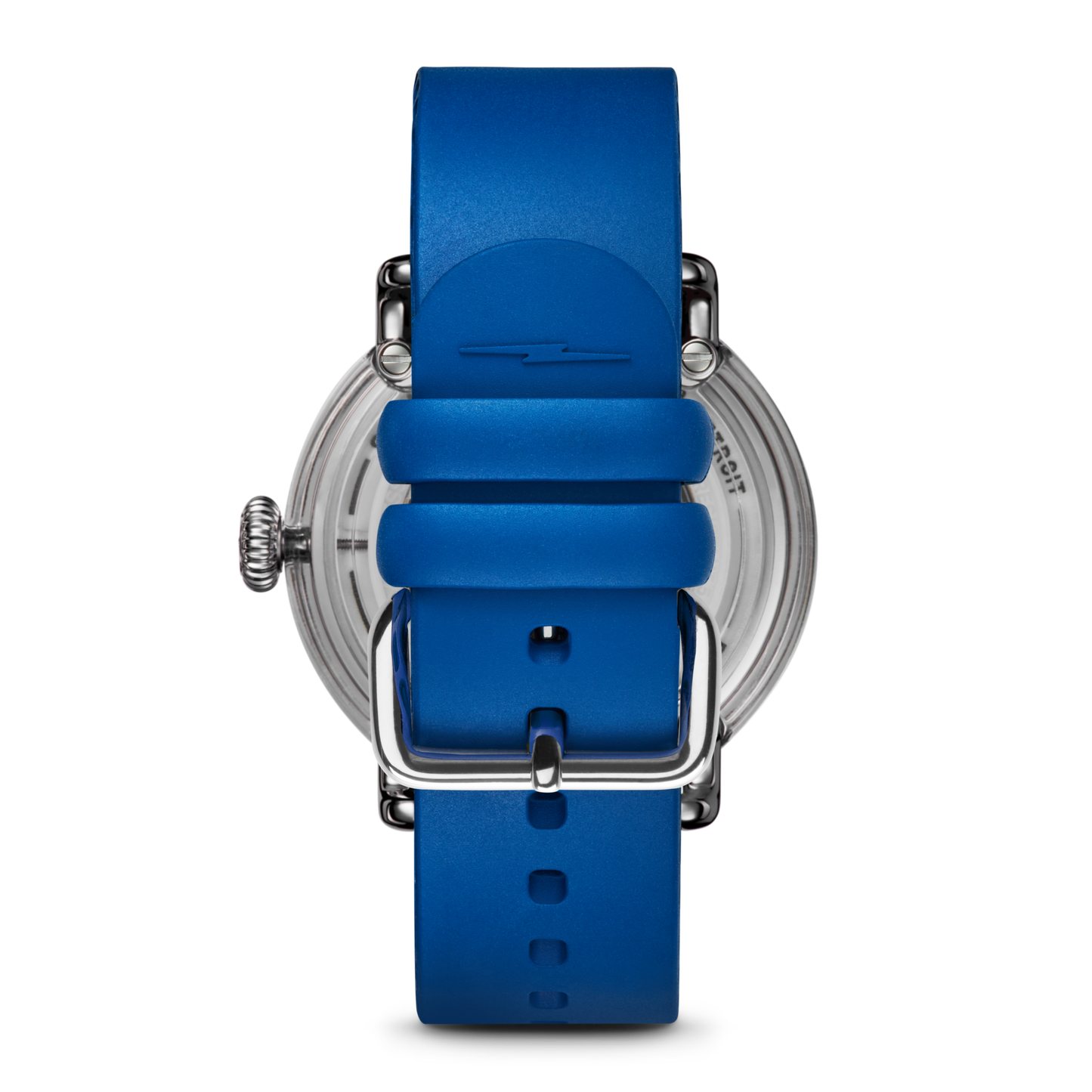 Shinola Detrola 41mm Denim Blue Dial Rubber Strap Watch