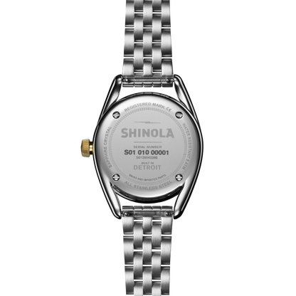 Shinola Derby 30.5mm Silver Dial Two-Tone Bracelet Watch