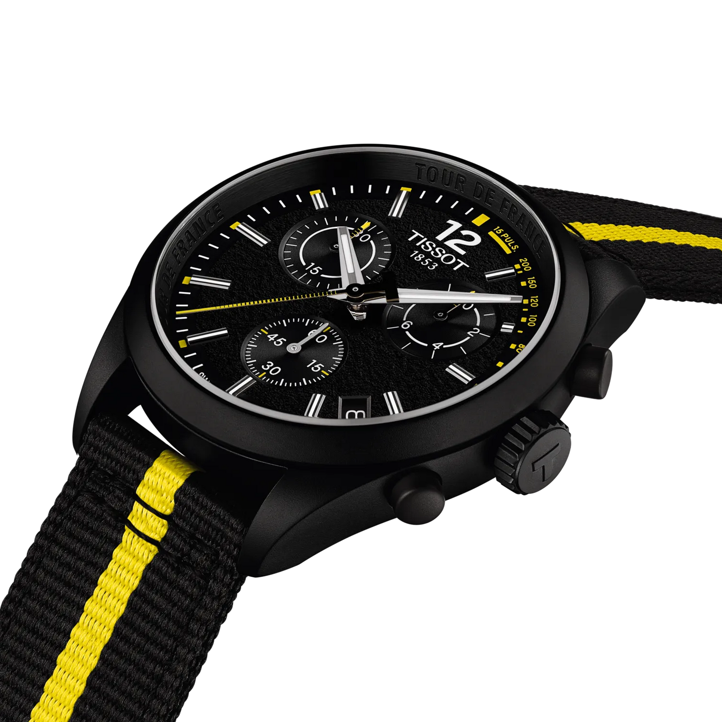 Tissot PR 100 Tour de France 2026 40mm Black Dial Chronograph Watch