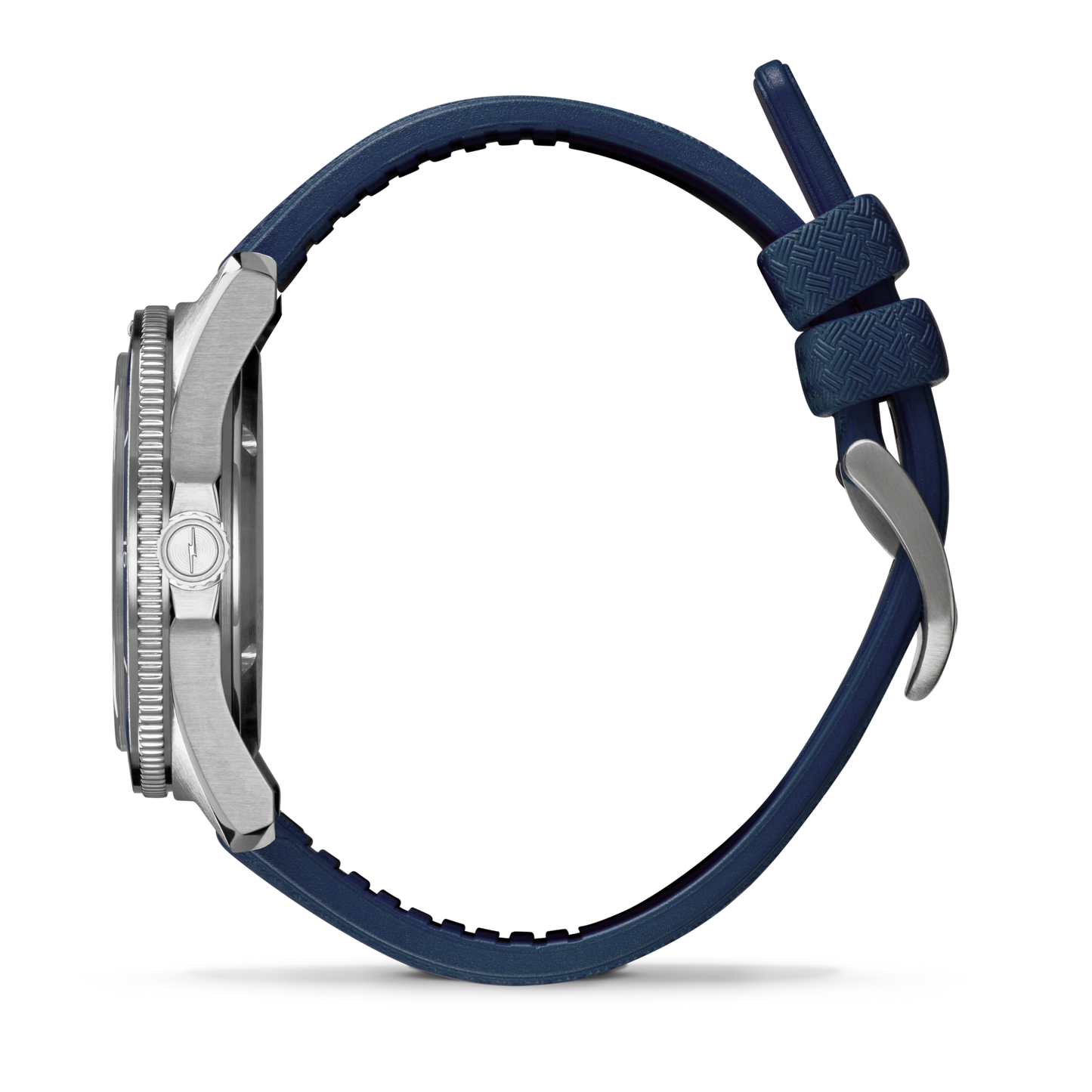 Shinola Duck 40mm Midnight Blue Dial Rubber Strap Watch