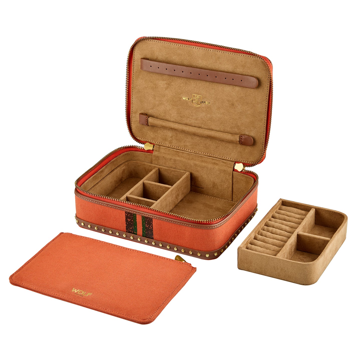 Ida Travel Zip Jewelry Case