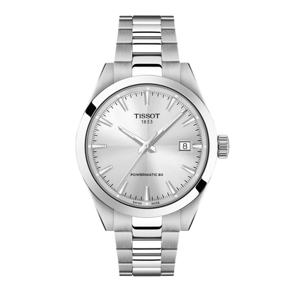 Tissot Gentleman 38mm Automatic Silver Dial Watch
