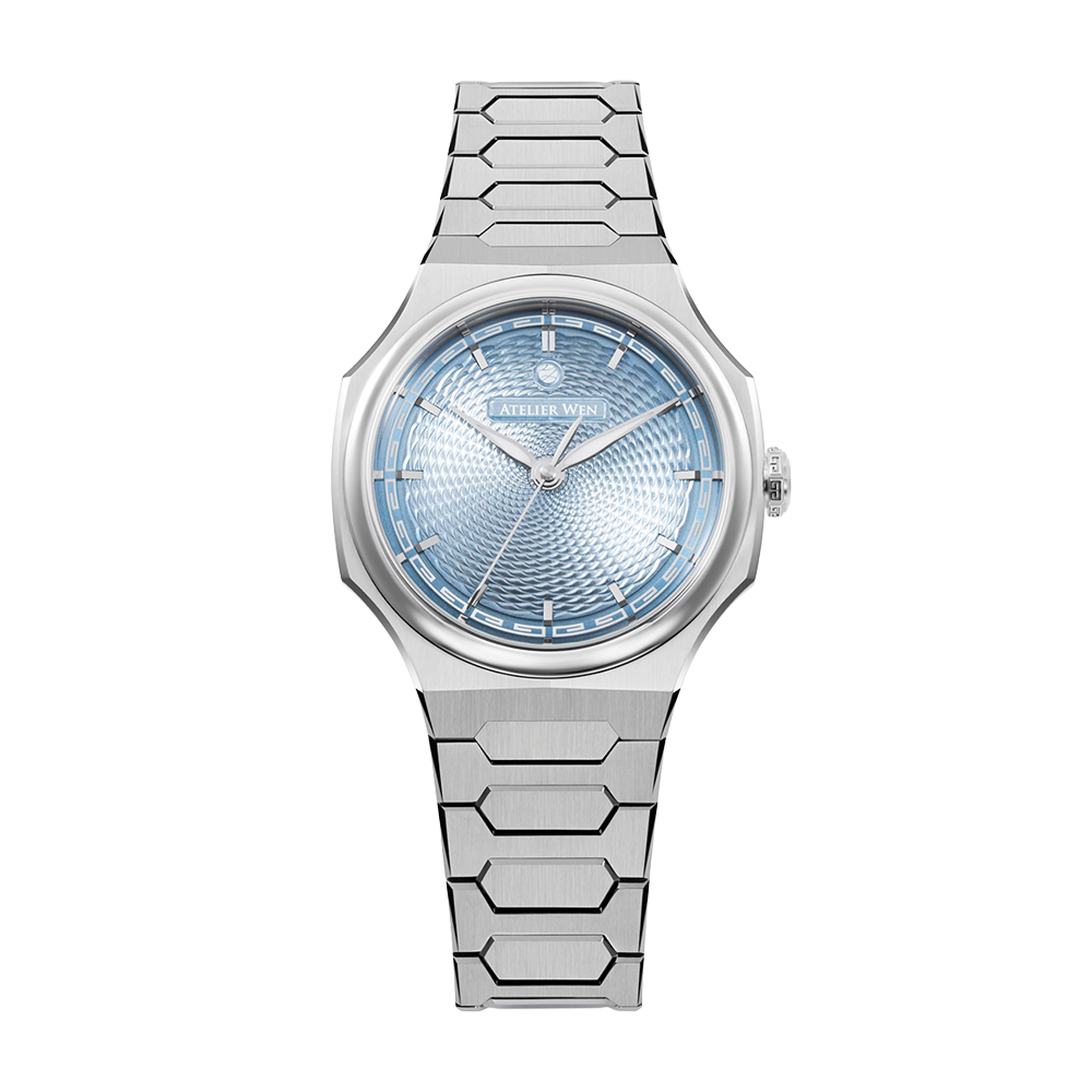 Atelier Wen Perception V3 Piāo 缥 (Ice Blue) 40mm Stainless Steel Watch