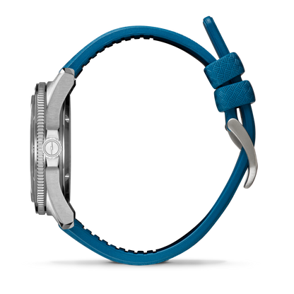 Shinola Duck 40mm Blue Dial Rubber Strap Watch