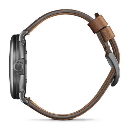 Shinola Runwell 41mm Petoskey Stone Dial Leather Strap Watch