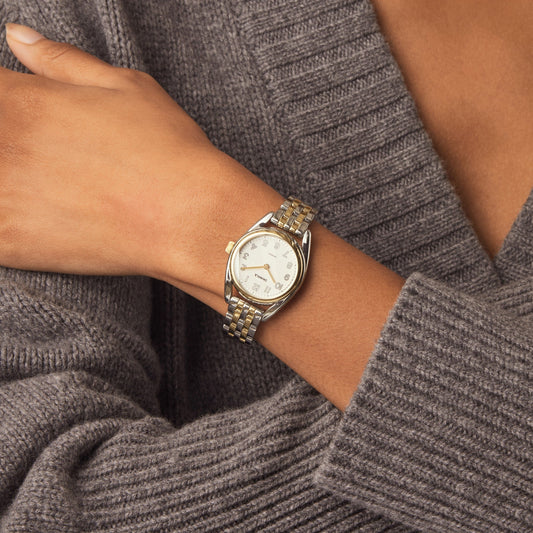 Shinola Derby 30.5mm Silver Dial Two-Tone Bracelet Watch