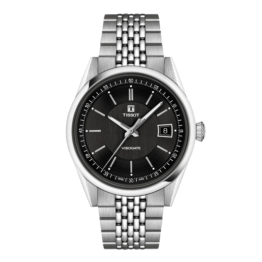 Tissot Visodate 39mm Automatic Black Dial Watch