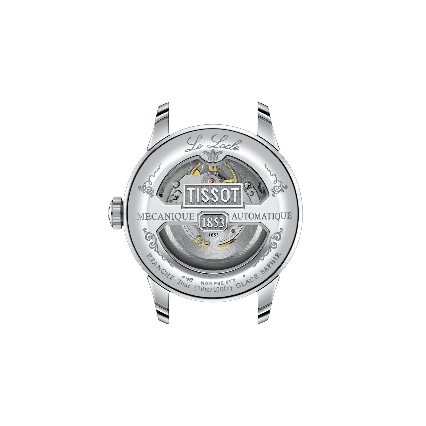 Tissot Le Locle 39mm Automatic Silver Dial Leather Strap Watch