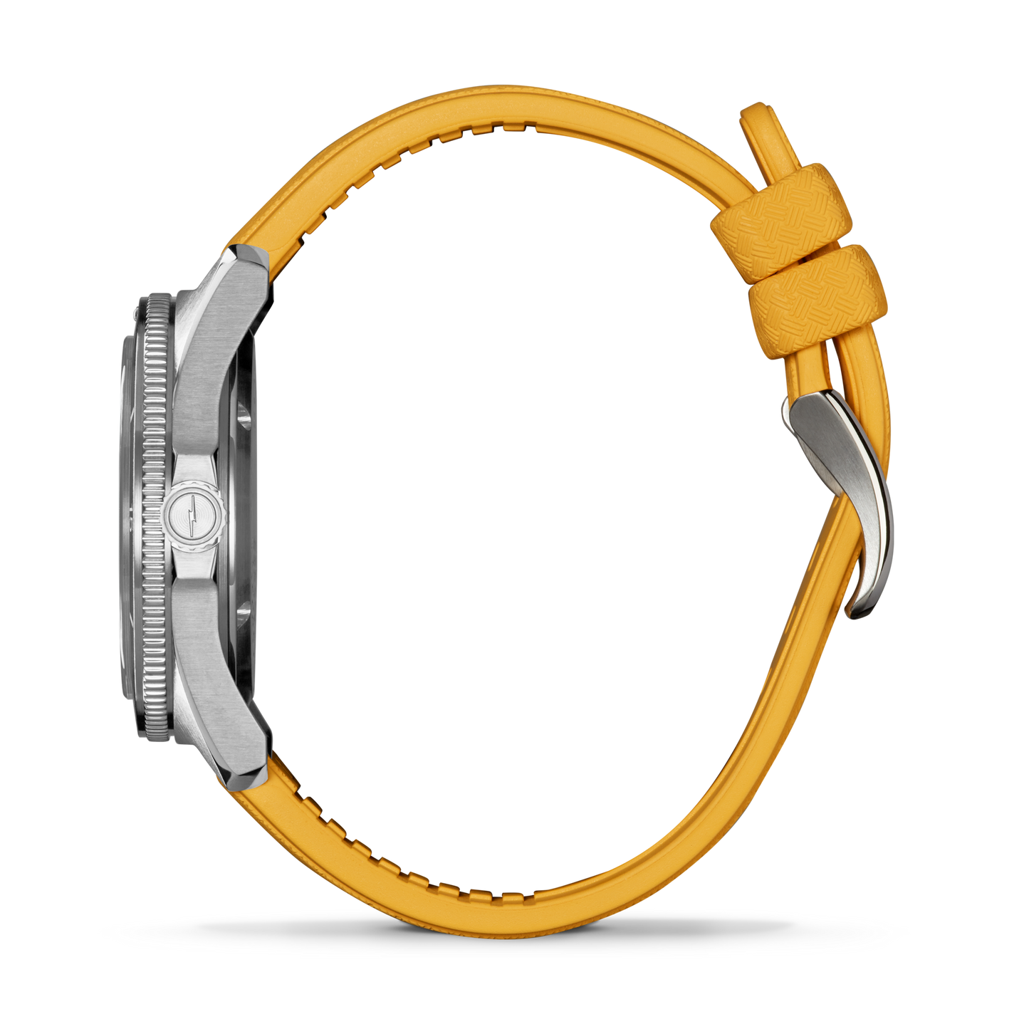 Shinola Duck 40mm Canary Yellow Dial Rubber Strap Watch