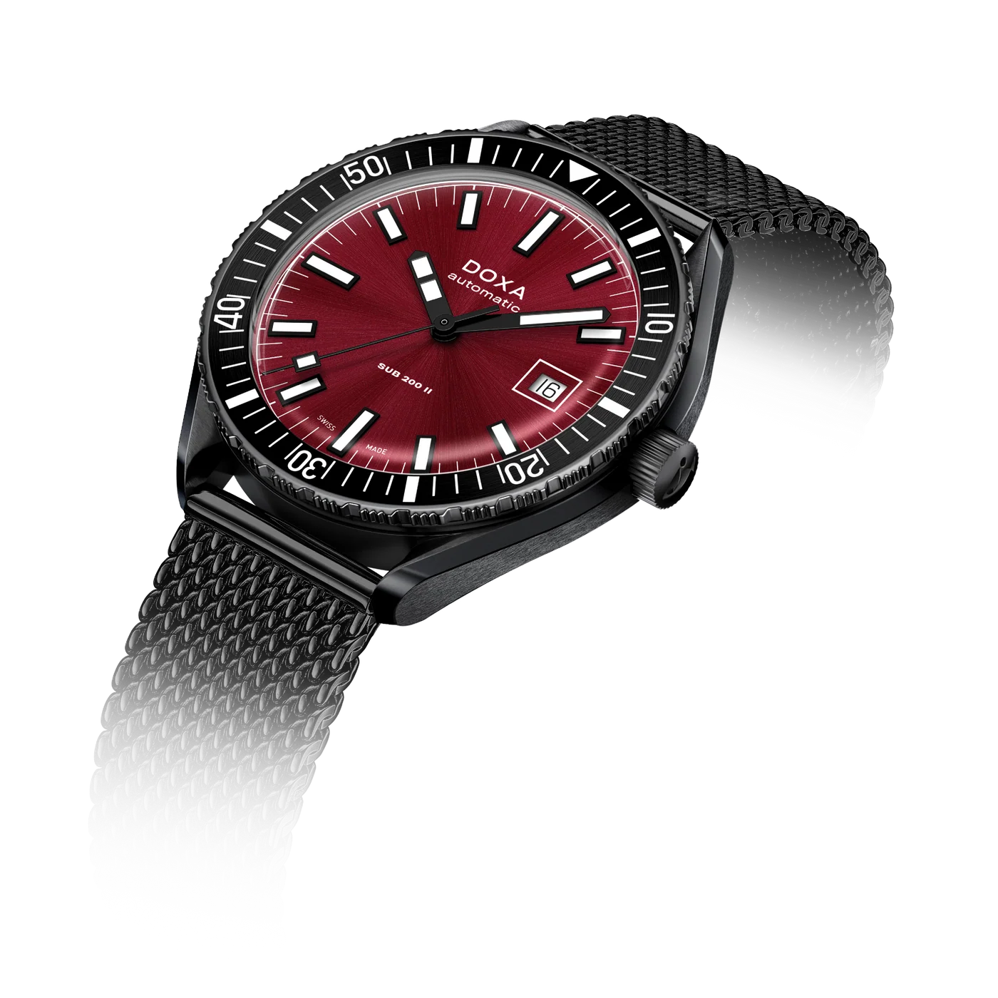 Doxa SUB 200 II Redcoral Black DLC Watch