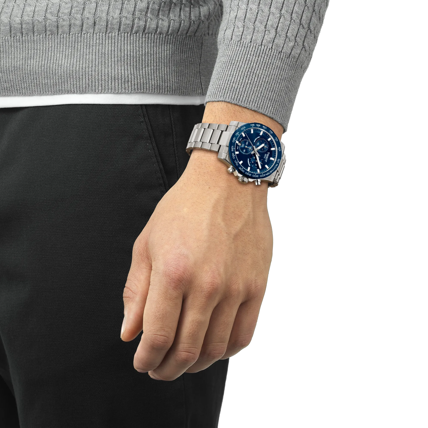 Tissot Supersport Chrono 42mm Blue Dial Watch
