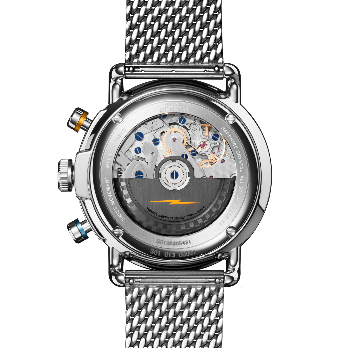 Shinola Canfield Speedway Open Road Automatic Chronograph 44mm Midnight Blue Dial Watch