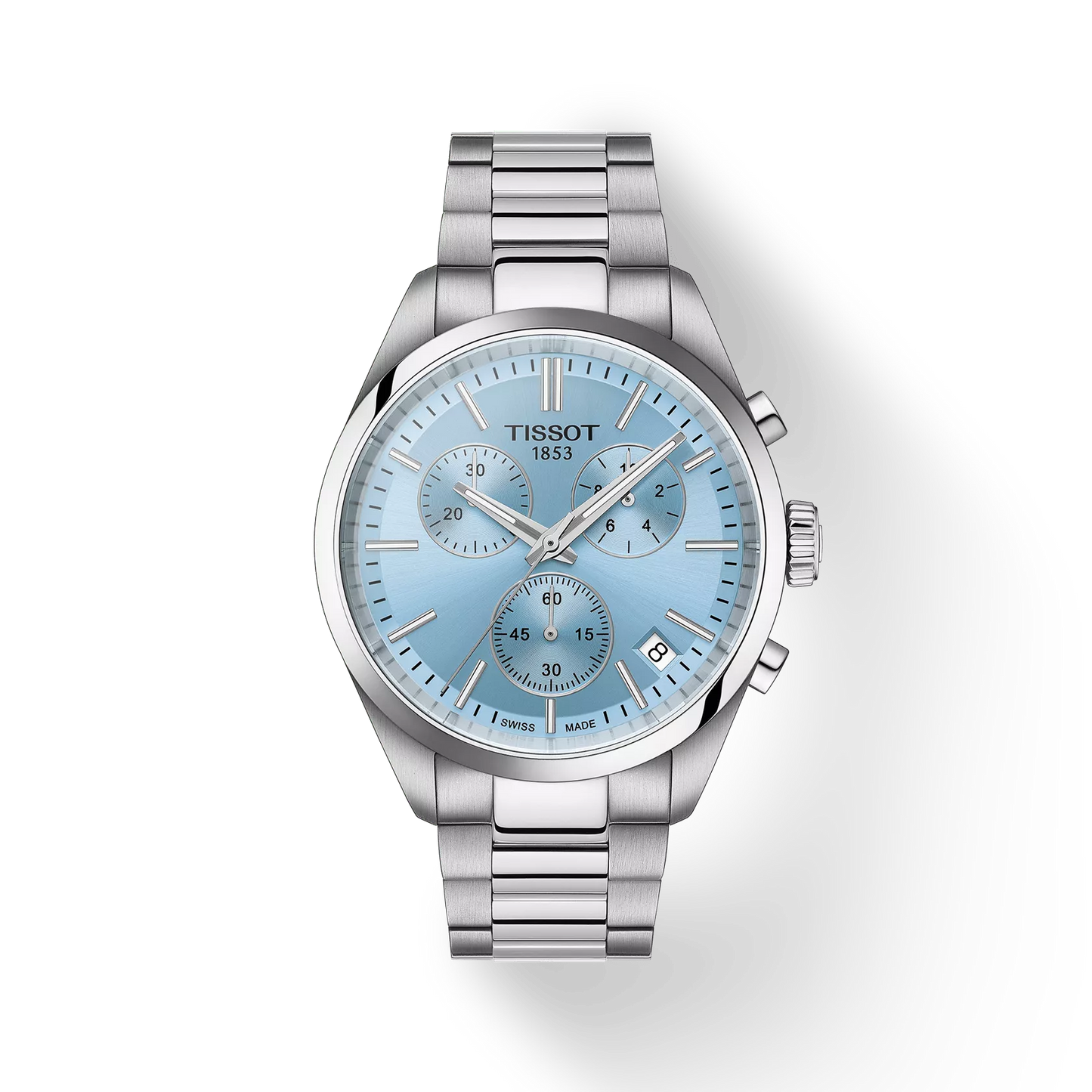 Tissot PR 100 40mm Chronograph Ice Blue Dial Watch