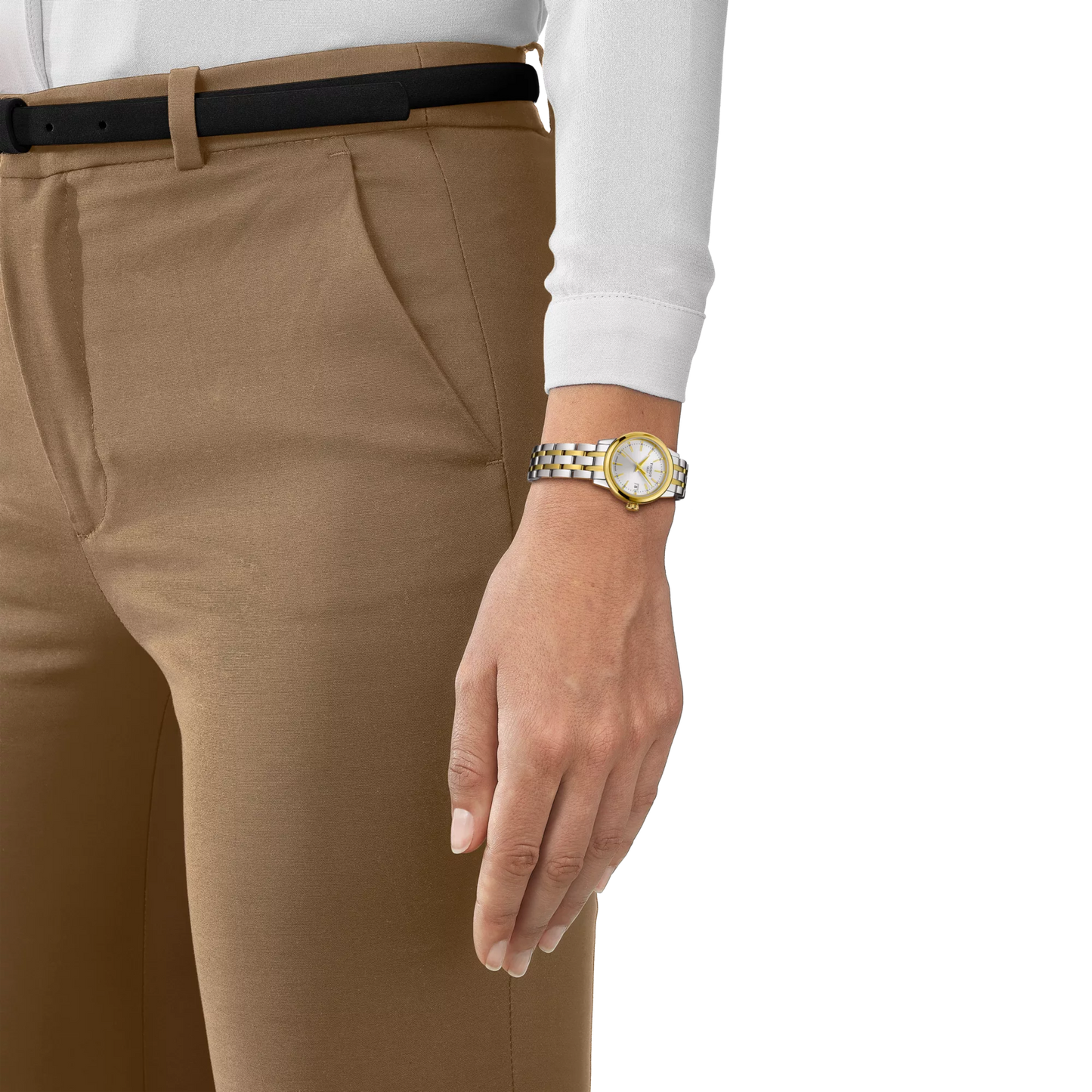 Tissot Classic Dream 28mm Gold-Tone Silver Dial Watch