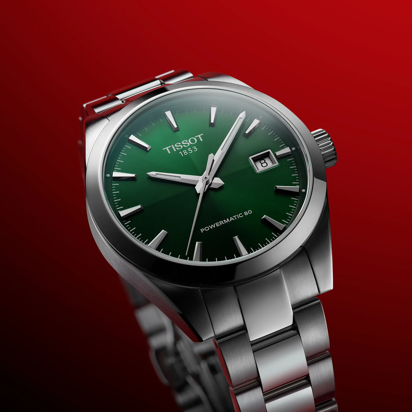 Tissot Gentleman 38mm Automatic Green Dial Watch