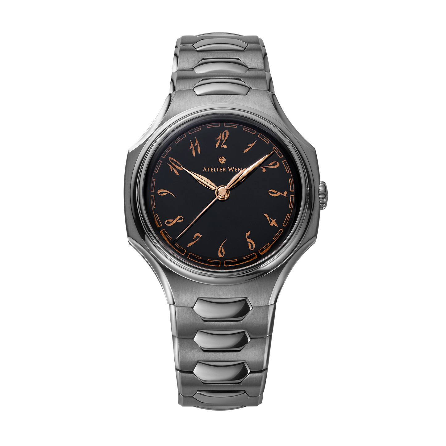 Atelier Wen Inflection Black 墨 Mò 40mm Tantalum Bracelet Watch