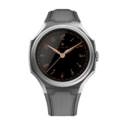 Atelier Wen Inflection Black 墨 Mò 40mm Tantalum Bracelet Watch