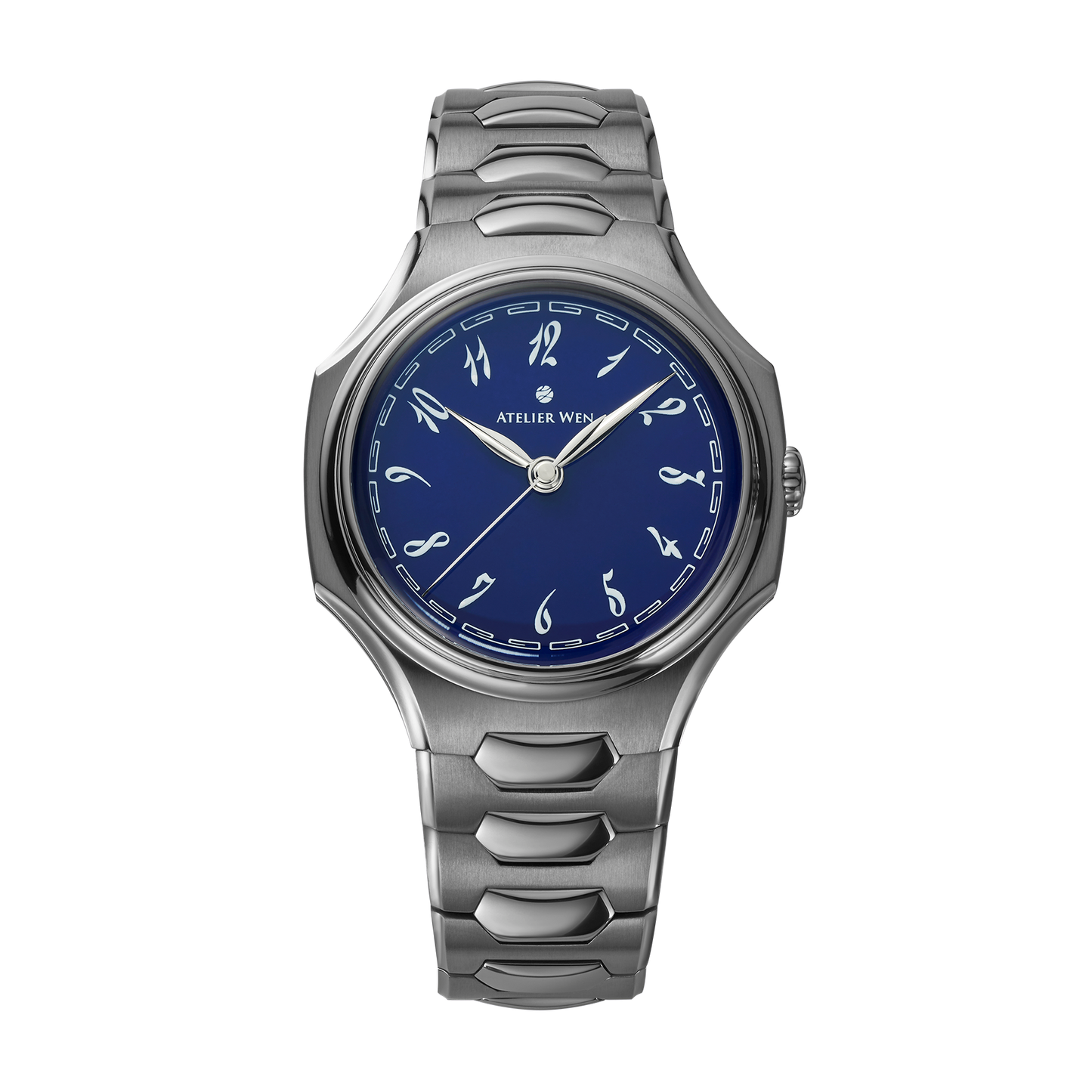 Atelier Wen Inflection Blue 渊 Yuān 40mm Tantalum Bracelet Watch