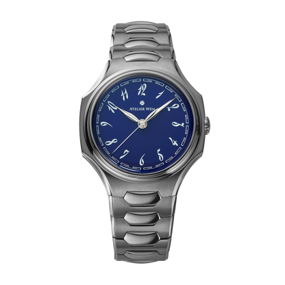 Atelier Wen Inflection Blue 渊 Yuān 40mm Tantalum Bracelet Watch