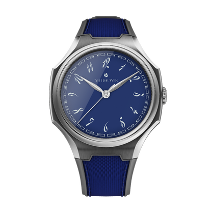 Atelier Wen Inflection Blue 渊 Yuān 40mm Sailcloth Strap Watch