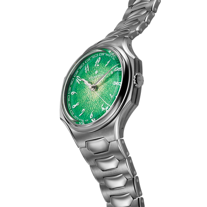 Atelier Wen Inflection Green Dial 幽 YŌU 40mm Tantalum Bracelet Watch