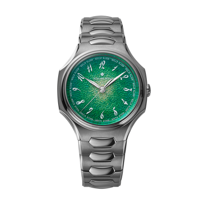 Atelier Wen Inflection Green Dial 幽 YŌU 40mm Tantalum Bracelet Watch