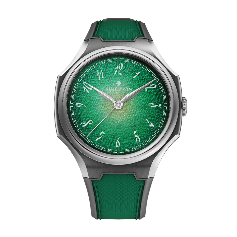 Atelier Wen Inflection Green Dial 幽 YŌU 40mm Tantalum Bracelet Watch
