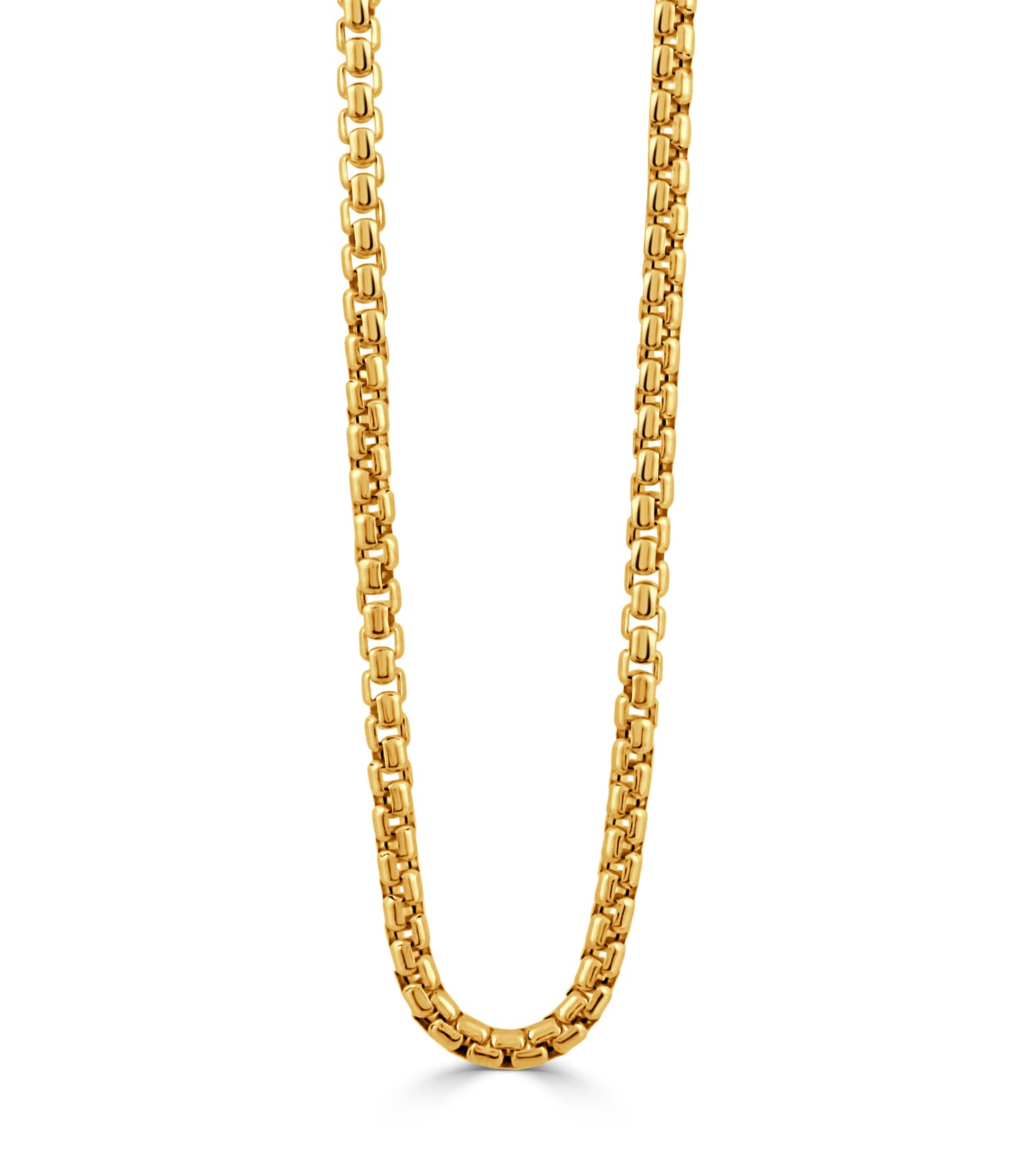 Doves 18K Yellow Gold 18 Inch Box Chain Necklace