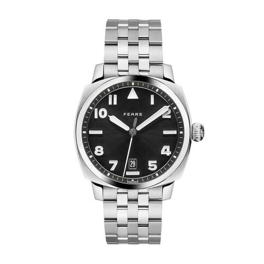 Fears Brunswick 40mm Black Stainless Steel