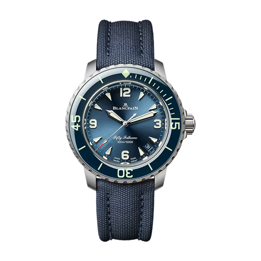 Blancpain Fifty Fathoms 38mm Blue Titanium Watch