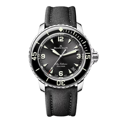 Blancpain Fifty Fathoms Automatique 42mm Black Sail-Canvas Strap
