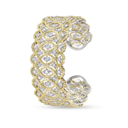 Buccellati Étoilée Yellow and White Gold Bracelet with Diamonds