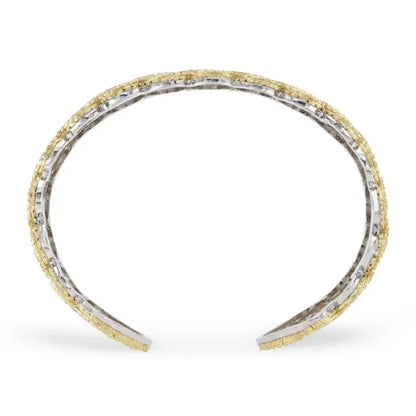 Buccellati Étoilée Yellow and White Gold Bracelet with Diamonds