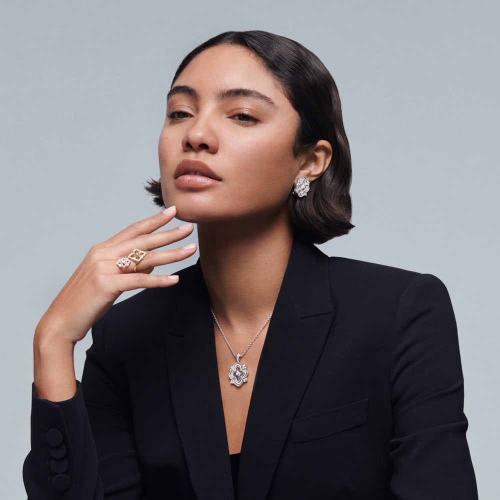 Buccellati Opera Tulle Premium Earrings with Diamonds