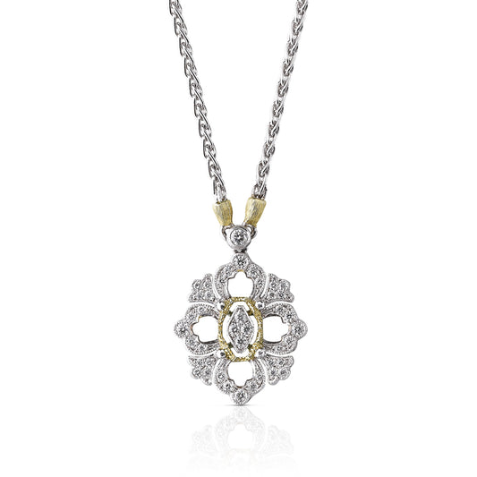 Buccellati Opera Full Pavé Necklace JAUPEN012823